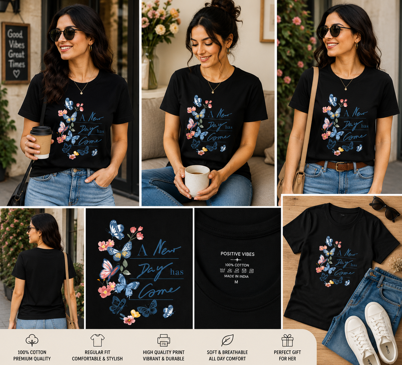 A New Day Has Come Women's Classic T-Shirt – Butterfly Inspirational Graphic Tee