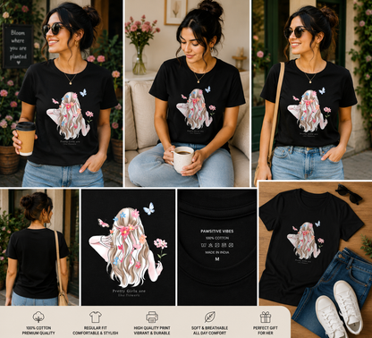 Pretty Girls Are Like Flowers Women's Classic T-Shirt – Floral Girl Graphic Tee