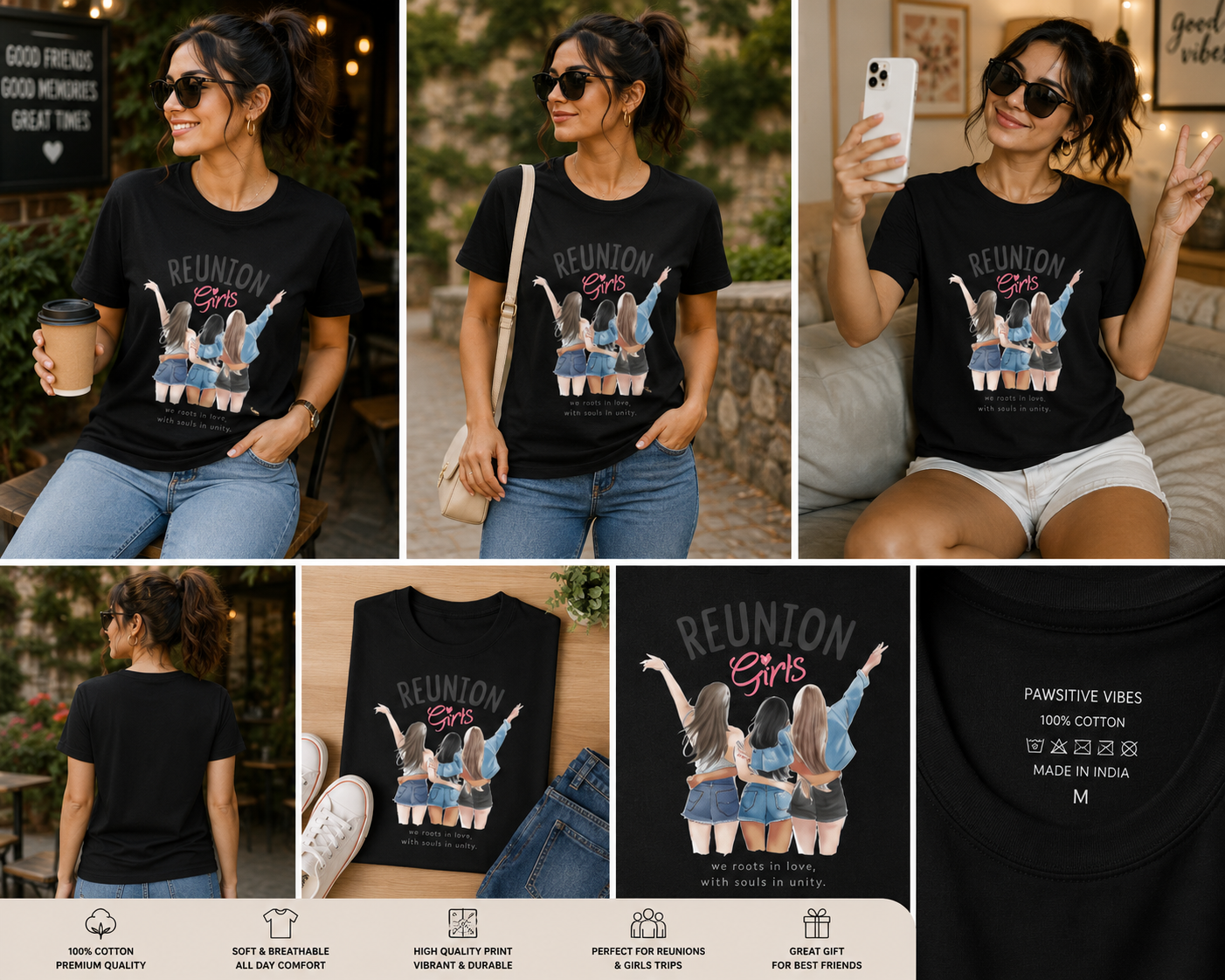 Reunion Girls Women's Classic T-Shirt | Friendship Graphic Tee