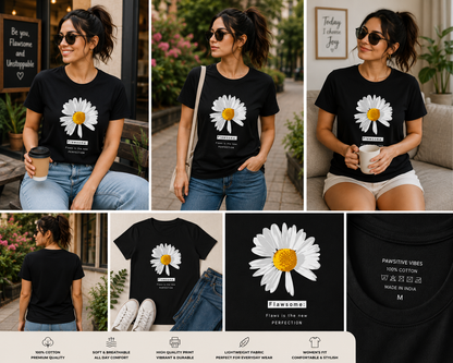 Flawsome Daisy Women's Classic T-Shirt | Inspirational Floral Graphic Tee