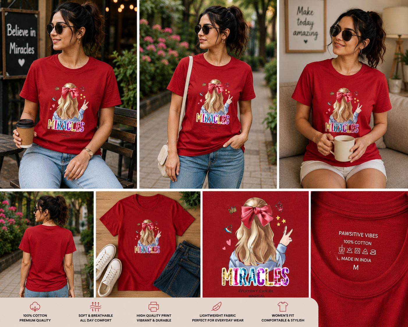 Miracles Women's Classic T-Shirt | Inspirational Graphic Tee for Dreamers