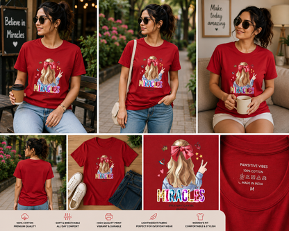 Miracles Women's Classic T-Shirt | Inspirational Graphic Tee for Dreamers