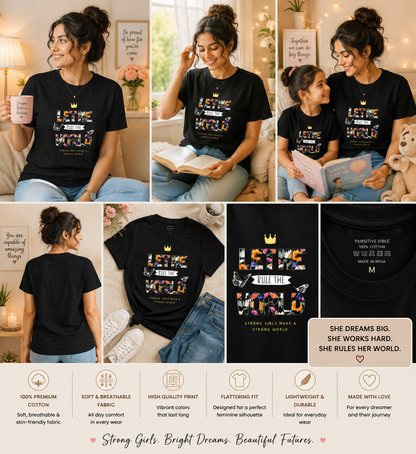 Let Me Rule The World Women's Classic T-Shirt | Empowering Girl Power Graphic Tee