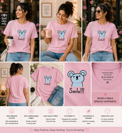 Smile Koala Women's Classic T-Shirt | Cute Cartoon Graphic Tee
