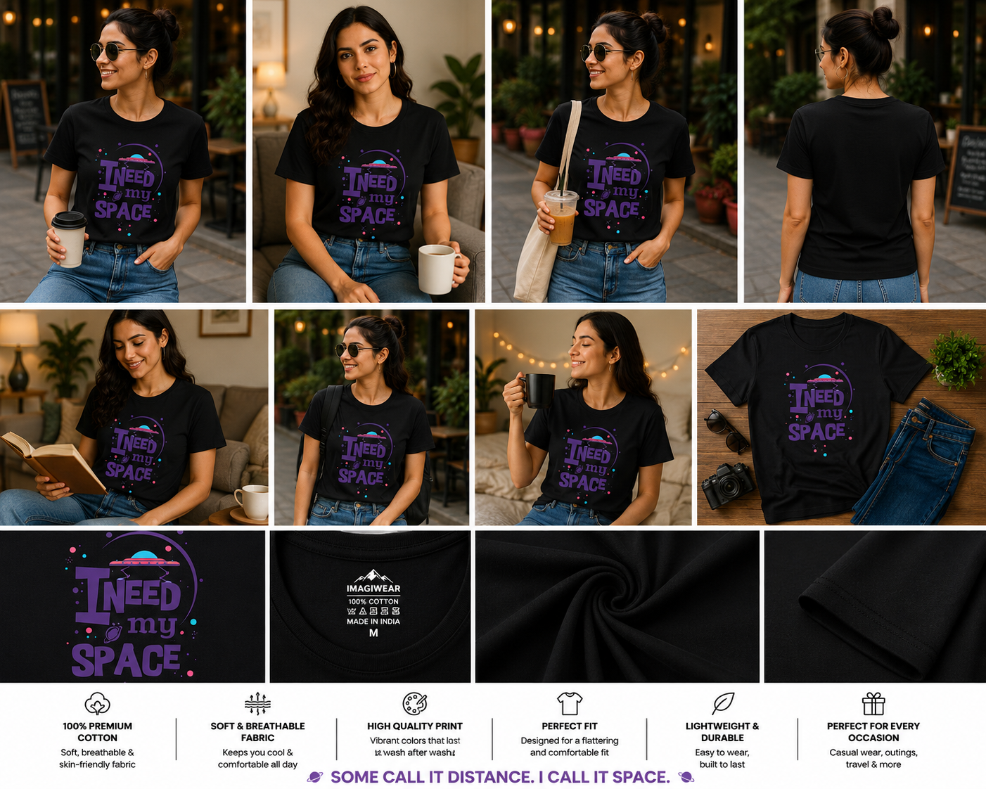 I Need My Space Women's Classic T-Shirt | Funny Space Lover Graphic Tee