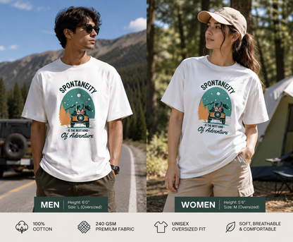 Spontaneity Is the Best Kind of Adventure | Unisex Oversized Classic T-Shirt