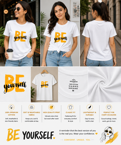Be Yourself Women's Classic T-Shirt | Motivational Graphic Tee