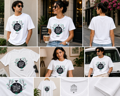 Trust Me, You Can Dance Oversized T-Shirt | Funny Tequila Quote Unisex Graphic Tee