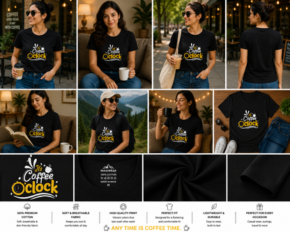 It's Coffee O'Clock Women's Classic T-Shirt | Coffee Lover Graphic Tee