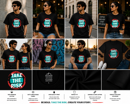 Take The Risk Women's Classic T-Shirt | Motivational Graphic Tee for Women