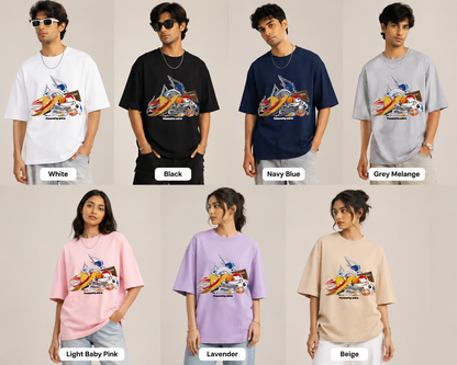 Powered by Anime Crossover T-Shirt | Ultimate Otaku Streetwear Tee