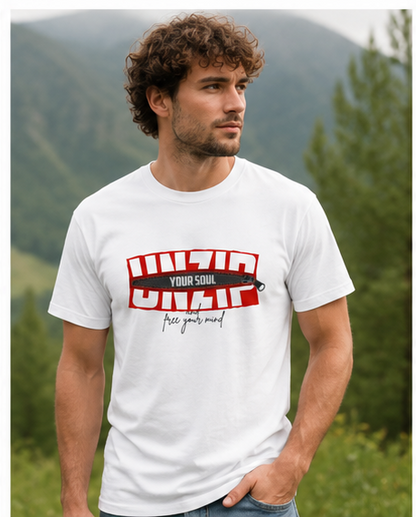UNZIP Your Soul Oversized Graphic T-Shirt | Unisex Streetwear Cotton Tee