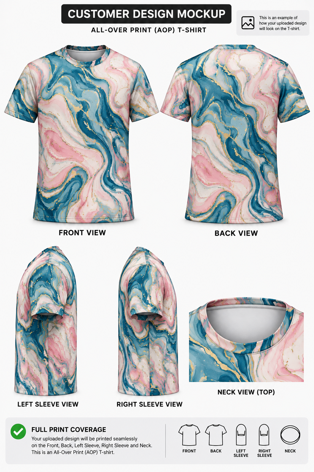 Custom Unisex All-Over Print T-Shirt