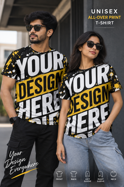 Custom Unisex All-Over Print T-Shirt