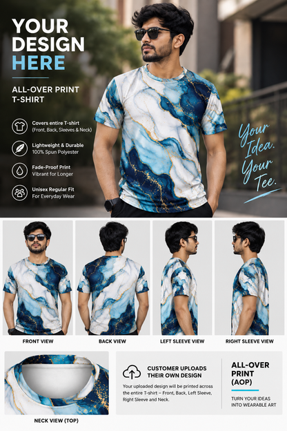 Custom Unisex All-Over Print T-Shirt
