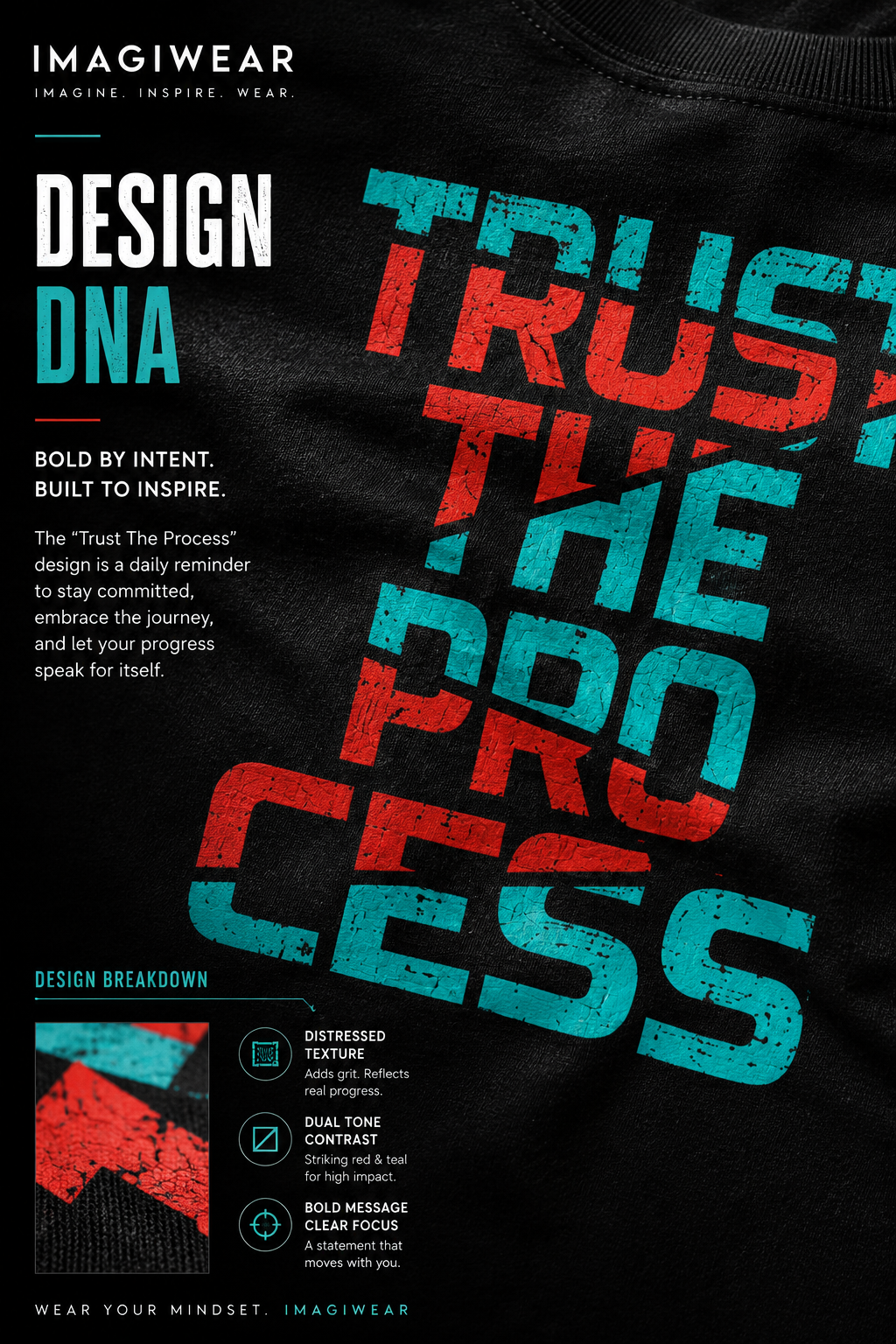 Trust The Process Graphic T-Shirt | Regular Fit Tee