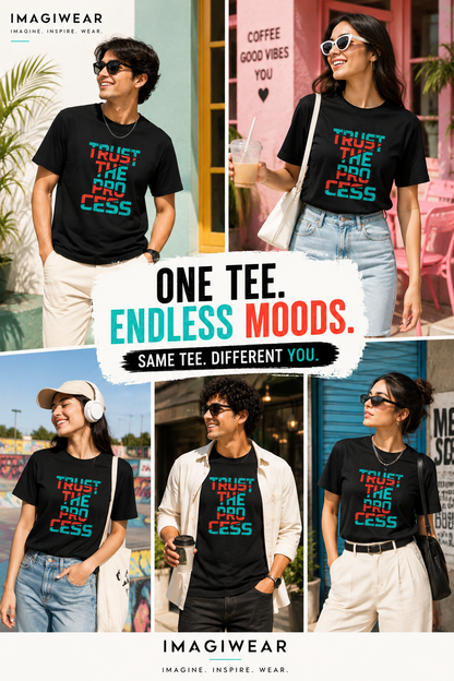Trust The Process Graphic T-Shirt | Regular Fit Tee