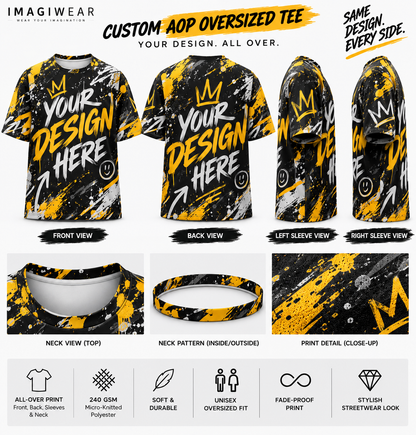Custom Unisex AOP Oversized T-Shirt