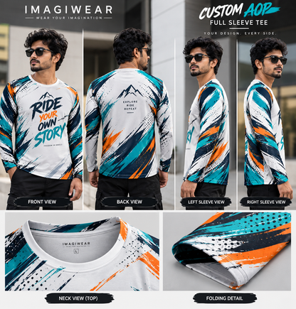 Custom Men's AOP Bike Rider T-Shirt