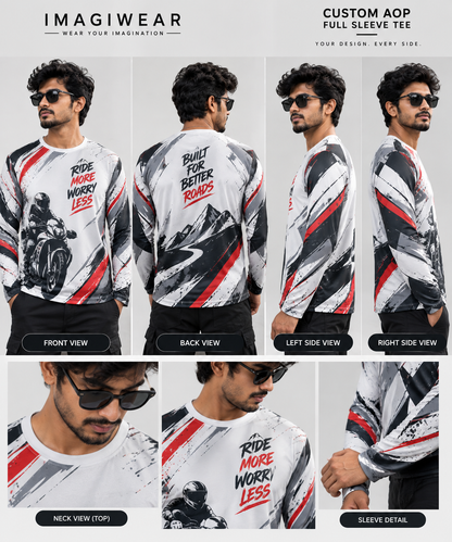 Custom Men's AOP Bike Rider T-Shirt
