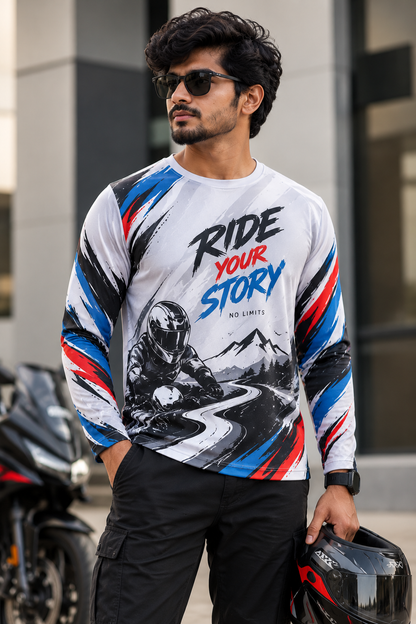Custom Men's AOP Bike Rider T-Shirt