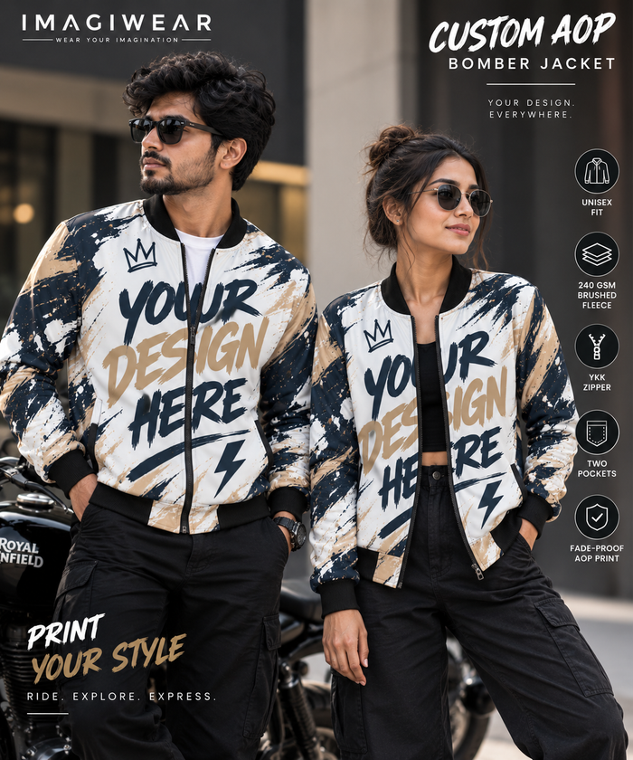 Custom Unisex AOP Bomber Jacket