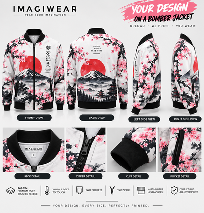 Custom Unisex AOP Bomber Jacket