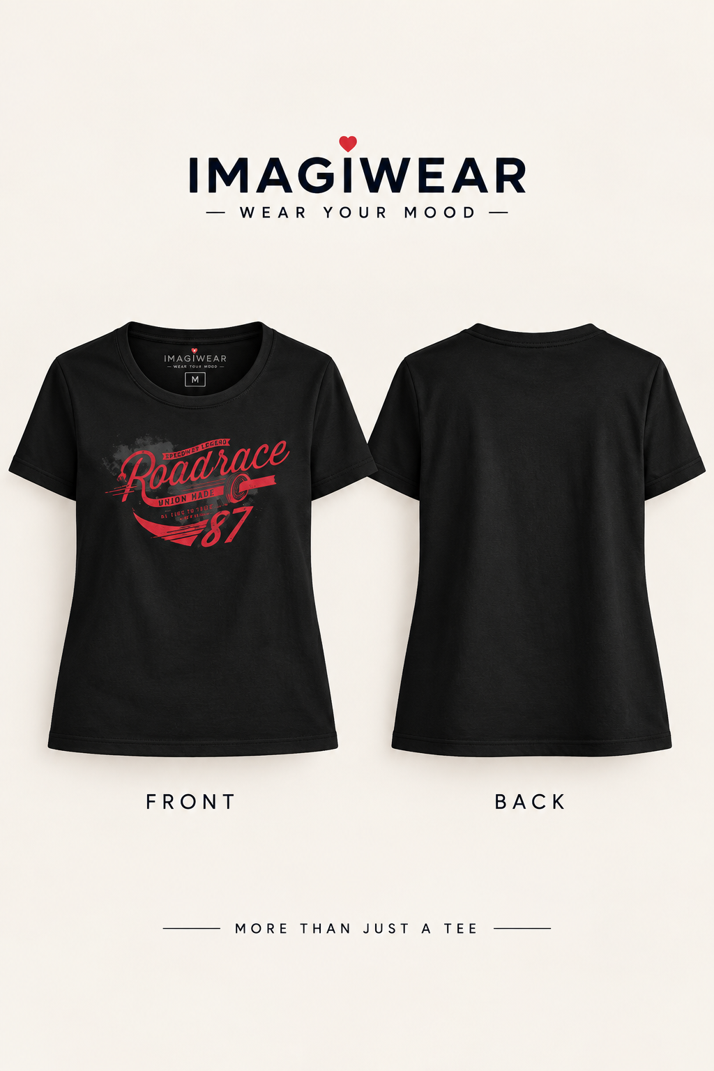 Road Race 87 Vintage Racing | Women’s Regular Fit Graphic T-Shirt