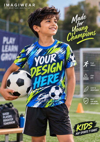 Custom Kids AOP Sports T-Shirt