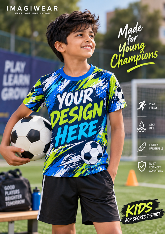 Custom Kids AOP Sports T-Shirt