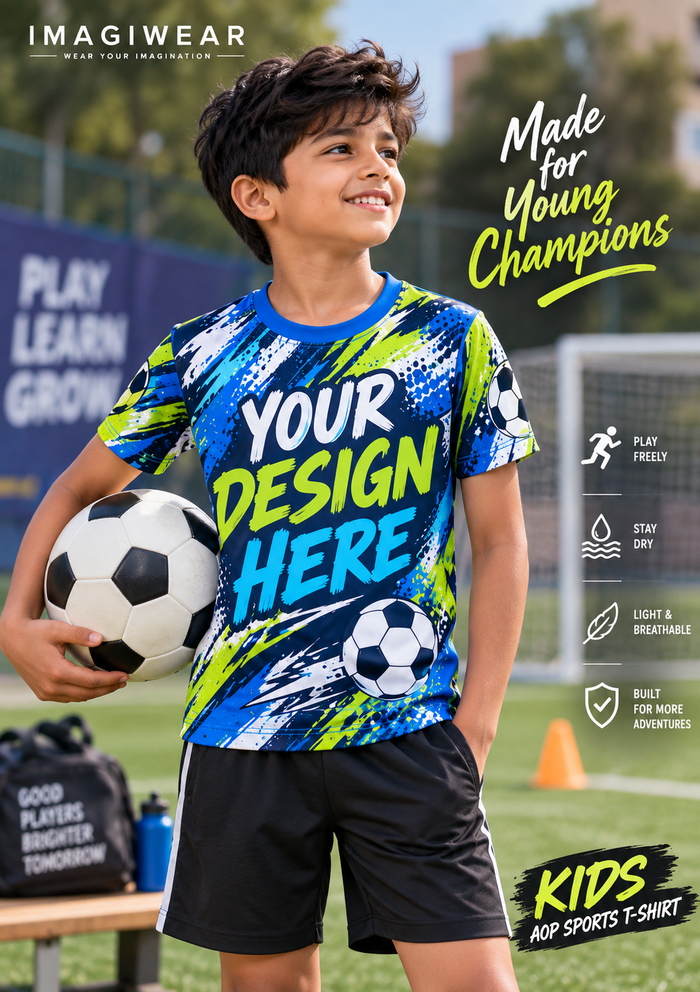 Custom Kids AOP Sports T-Shirt
