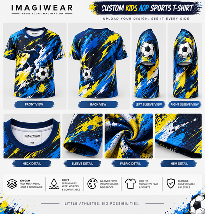 Custom Kids AOP Sports T-Shirt