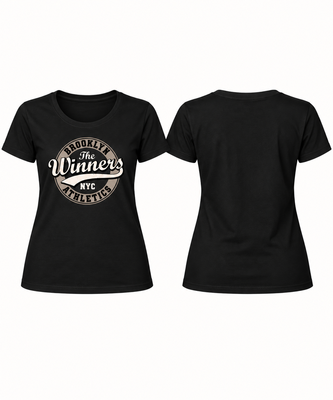 Brooklyn Winners Athletics | Women’s Regular Fit Vintage Graphic T-Shirt