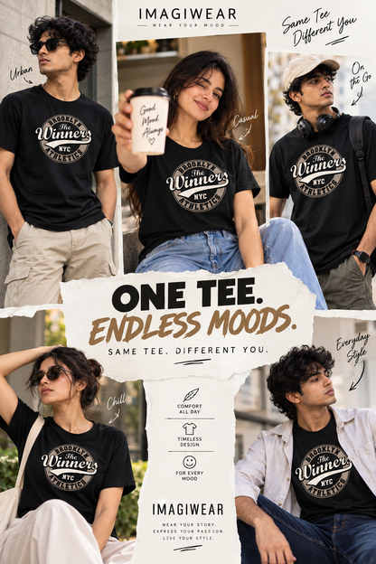 Brooklyn Winners Athletics | Women’s Regular Fit Vintage Graphic T-Shirt