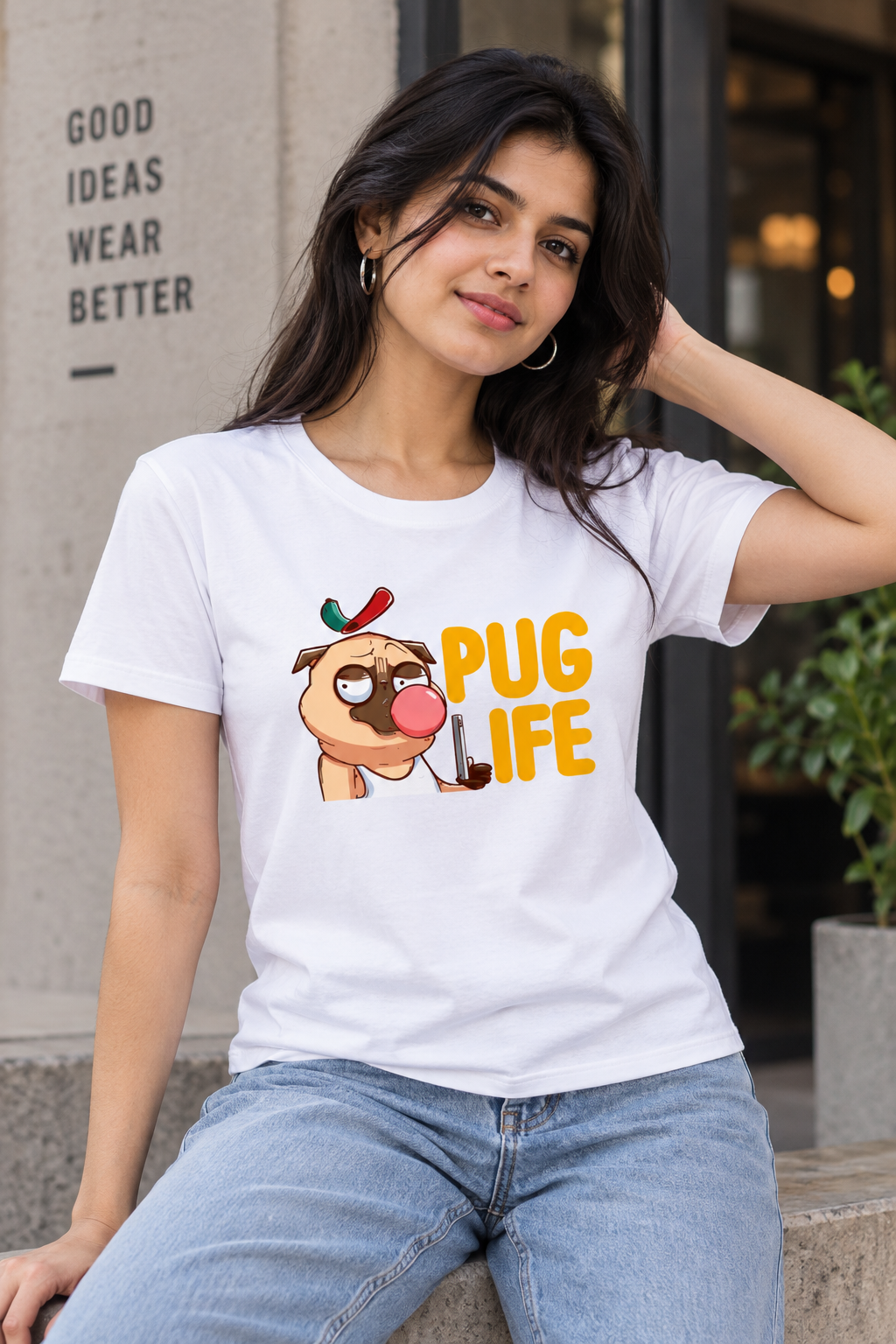 Pug Life Graphic T-Shirt | Women’s Regular Fit Tee