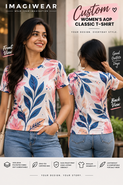 Custom Women's AOP Classic T-Shirt