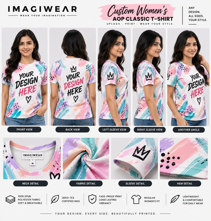 Custom Women's AOP Classic T-Shirt