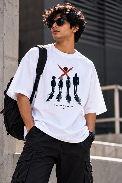 Hunter x Hunter Main Characters | Oversized Unisex Anime T-Shirt