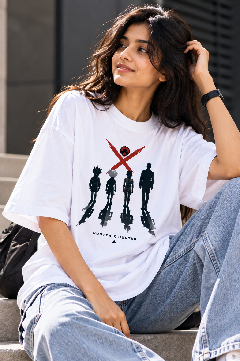 Hunter x Hunter Main Characters | Oversized Unisex Anime T-Shirt
