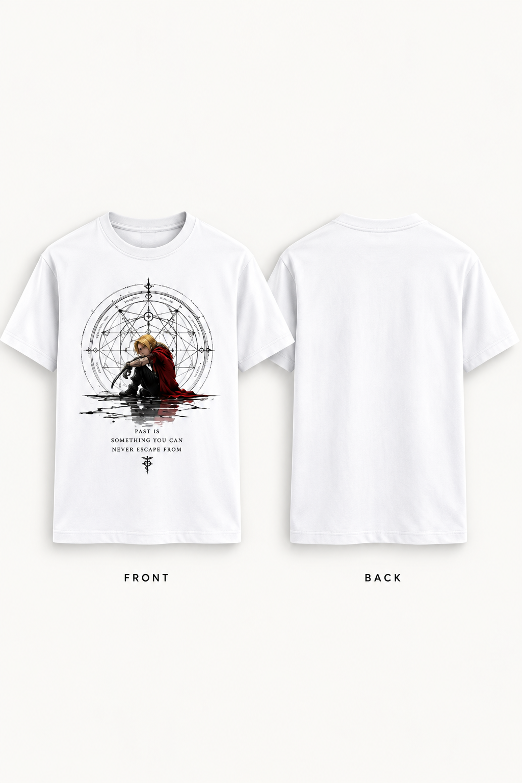 Edward Elric Past & Alchemy | Regular Fit Unisex Fullmetal Alchemist T-Shirt