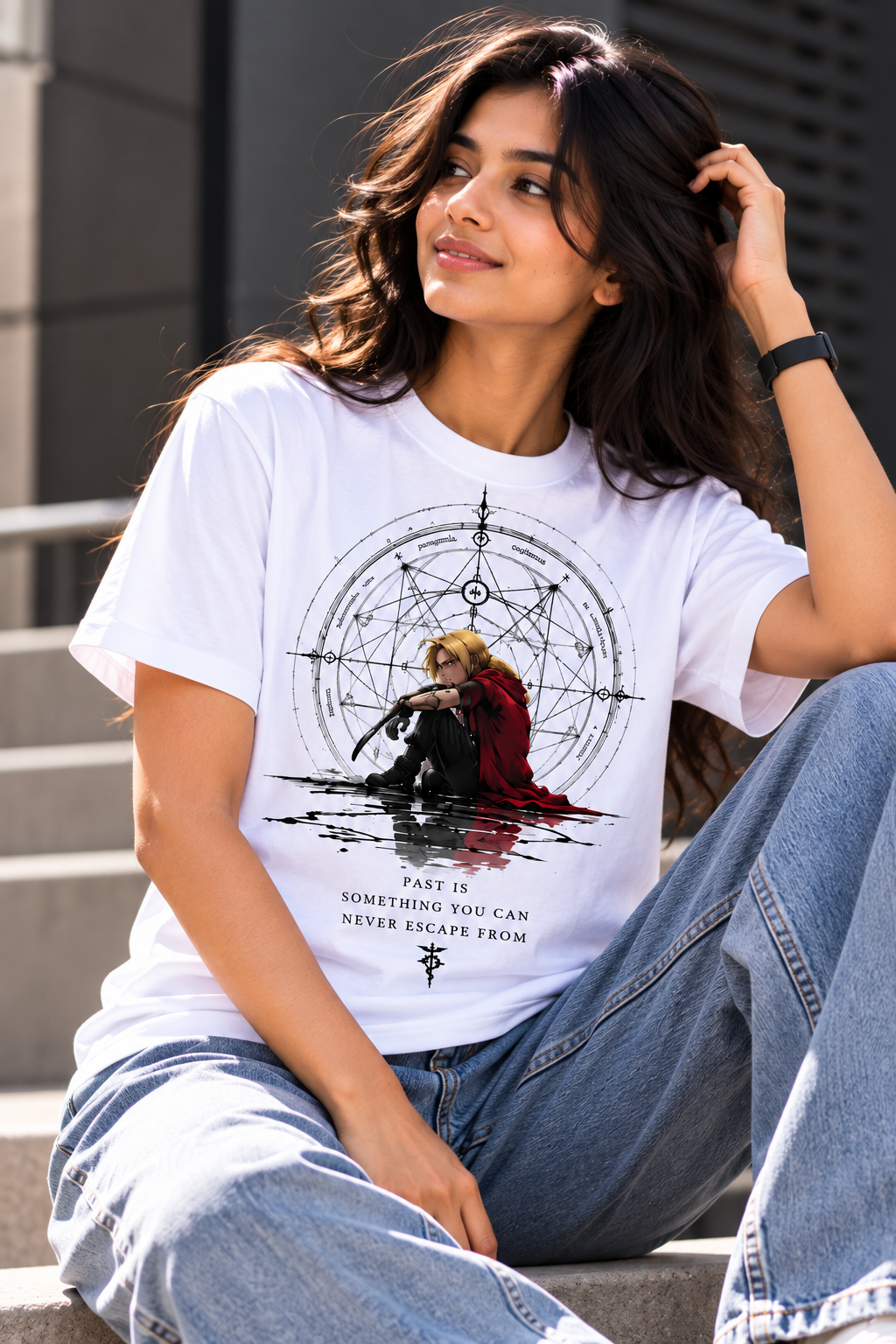 Edward Elric Past & Alchemy | Regular Fit Unisex Fullmetal Alchemist T-Shirt