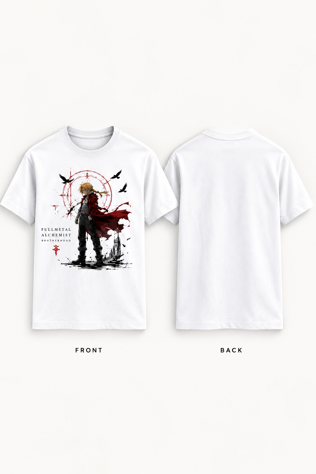 Edward Elric Crimson Coat | Regular Fit Unisex Fullmetal Alchemist T-Shirt