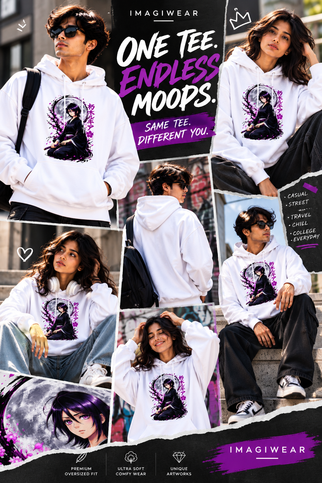 Rukia Kuchiki Soul Reaper | Regular Fit Unisex Bleach Hoodie