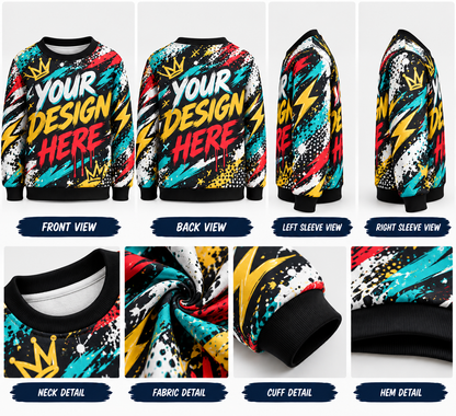 Custom Kids AOP Sweatshirt