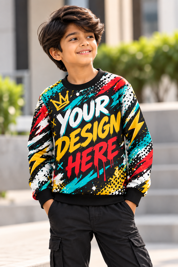 Custom Kids AOP Sweatshirt