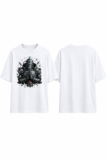 Alphonse Elric Armor | Oversized Unisex Fullmetal Alchemist T-Shirt
