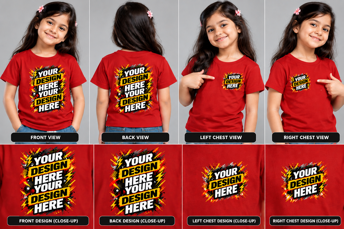Custom Girl’s Crew Neck T-Shirt