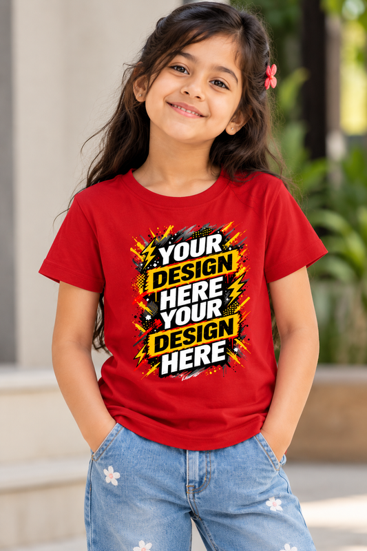 Custom Girl’s Crew Neck T-Shirt