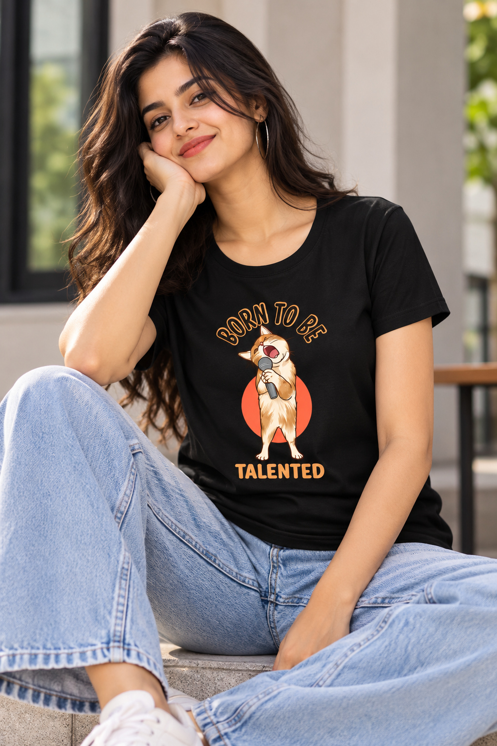 Born to Be Talented Meerkat Graphic T-Shirt | Women’s Regular Fit Tee