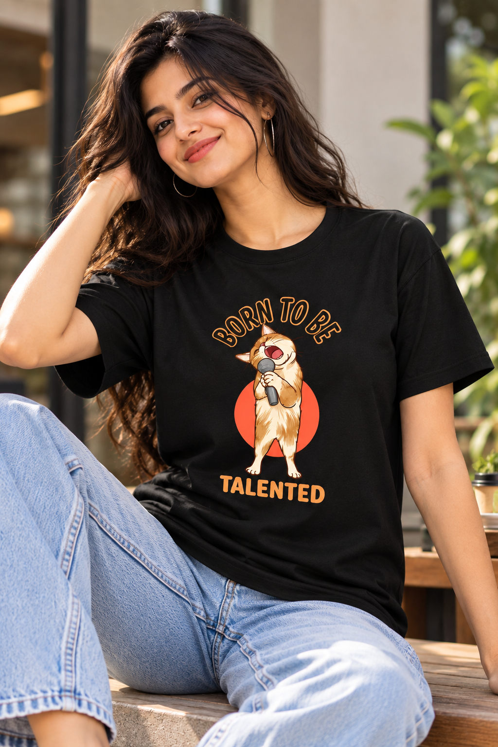 Born to Be Talented Meerkat Graphic T-Shirt | Women’s Regular Fit Tee